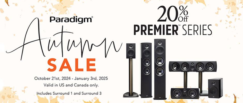 Paradigm Premiere Fall Sale